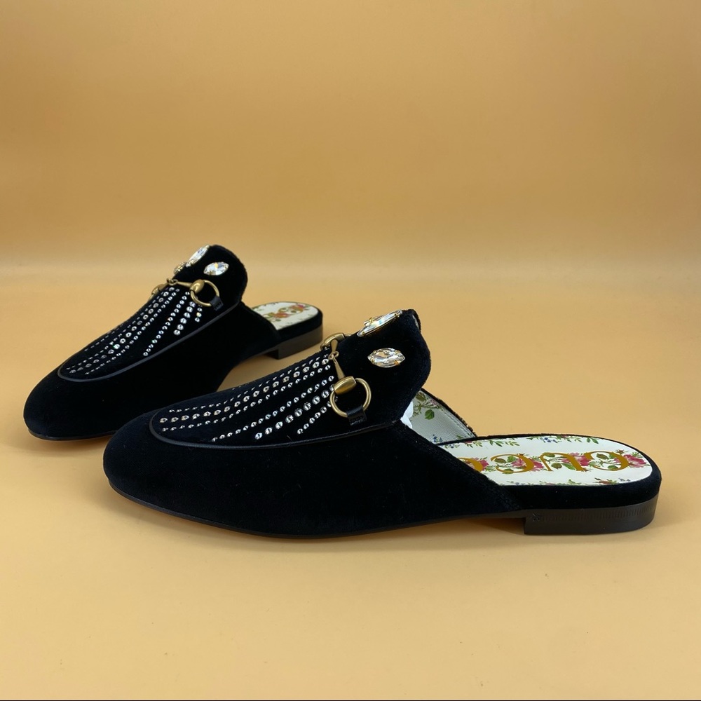 ✈️sold✈️Brand new GUCCI  velvet crystal loafer - Picture 7 of 12